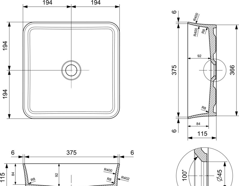 Bocchi Sottile, Раковина, 1477-001-0125
