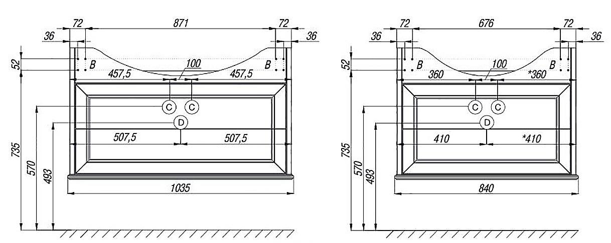 Roca America Evolution, Тумба с раковиной, а0010474 / 6659mkr / 327206000