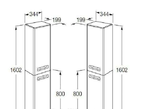 Roca Gap, Шкаф-пенал, ZRU9302696