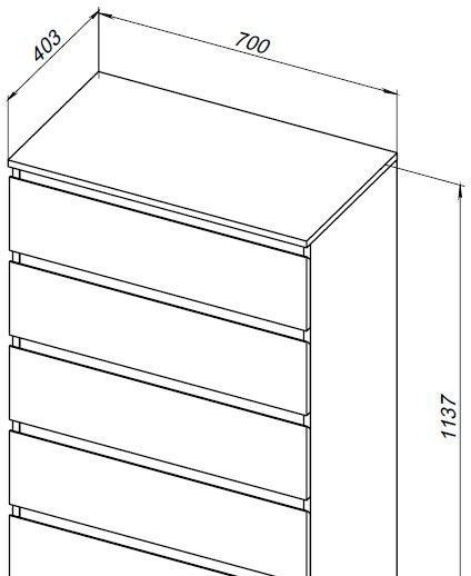 Aquanet Сканди, Комод, 302552 / 00302552
