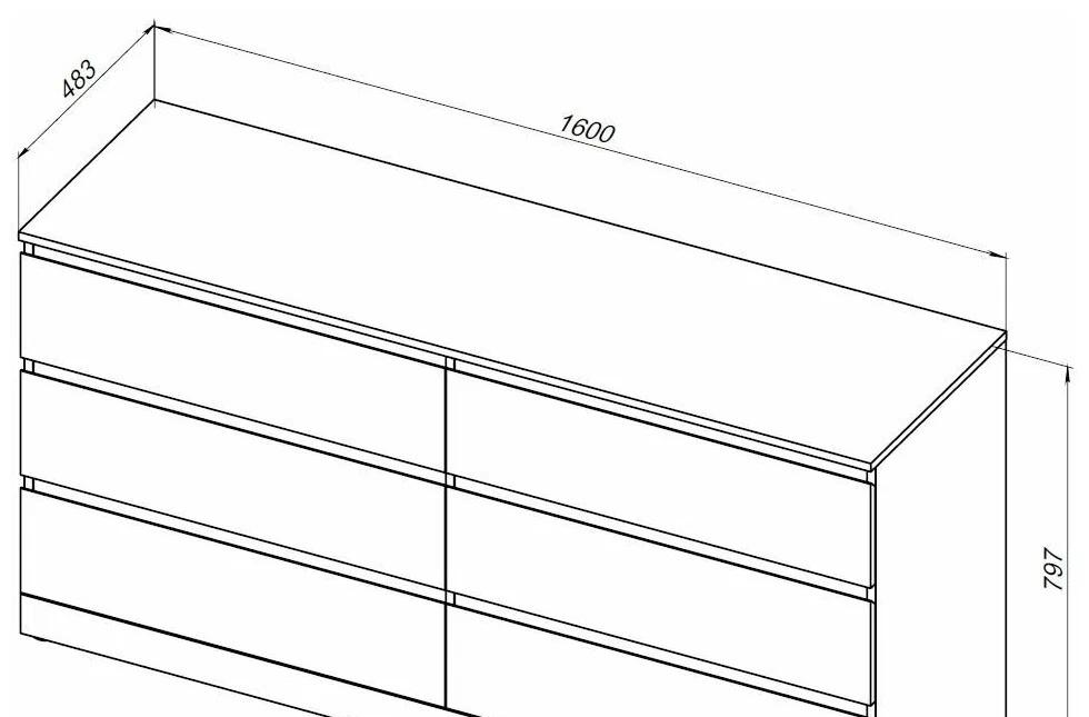 Aquanet Сканди, Комод, 00302547 / 302547