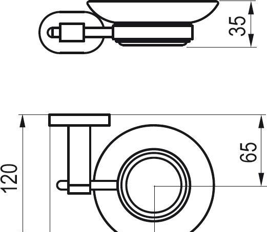 Ravak Chrome, Мыльница, X07P187