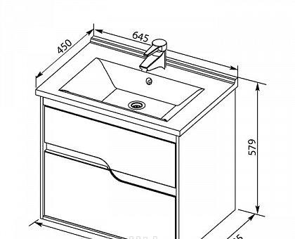 Aquanet Модена, Тумба для раковины, 00198485
