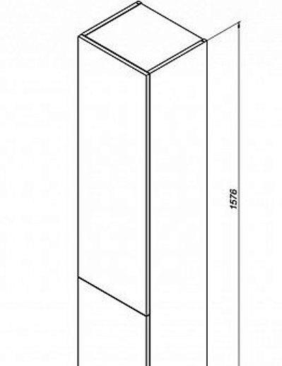 Aquanet Алвита, Шкаф-пенал, 00235359