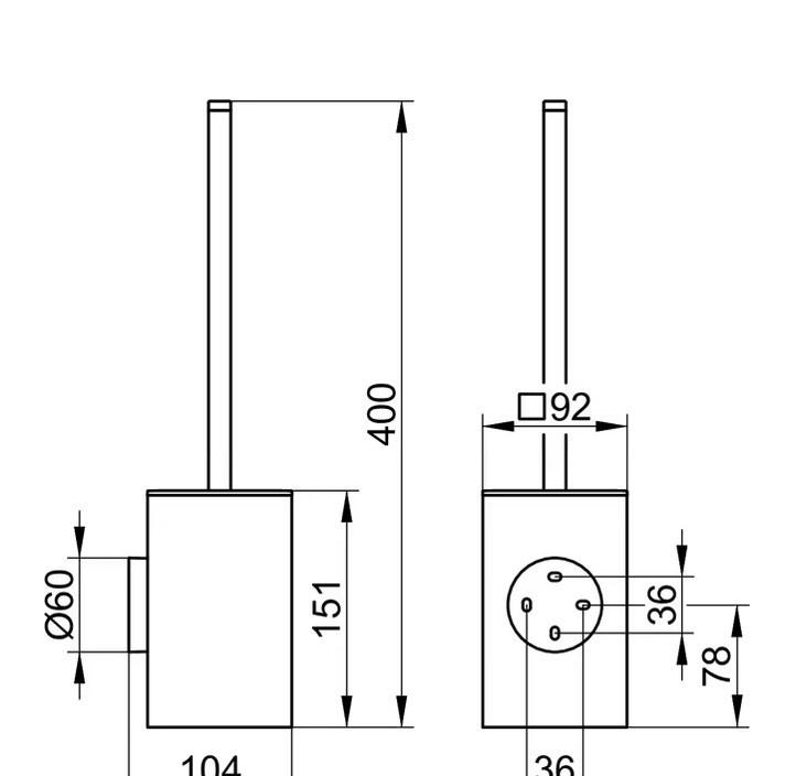 Keuco Edition 90, Ершик, 19064010101