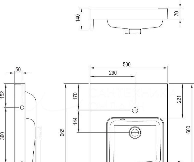 Ravak Balance, Раковина, XJX01260000