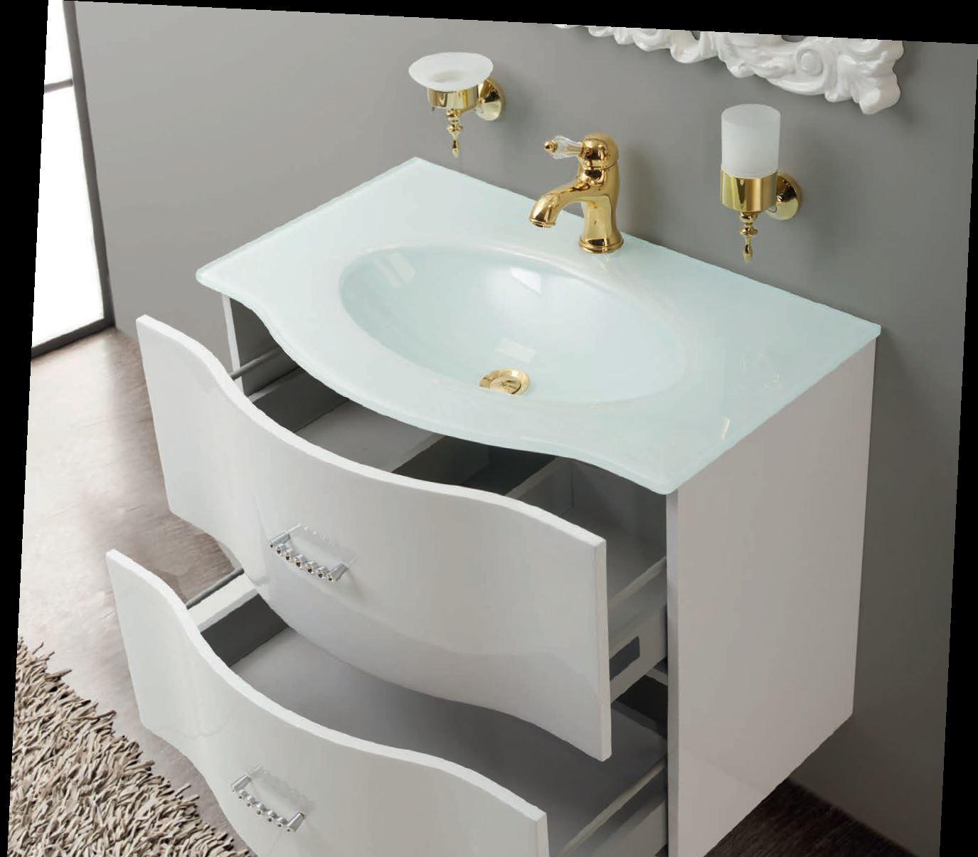 Cezares Petalo, Тумба для раковины, PETALO-900-2C-SO-BL-P