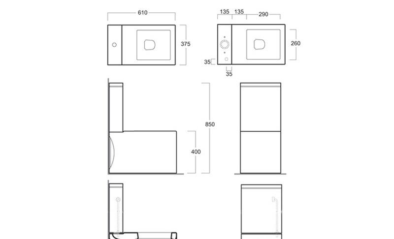 Simas Frozen, Унитаз компакт, FZ 07 bia