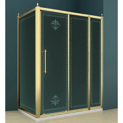 Душевой уголок - Cezares, Retro, 150x90x195 см, RETRO-AH-11-30+120/90-SCORREVOLE-CP-G / RETRO-A-AH-11-30+120/90-SCORREVOLE-CP-G