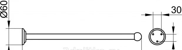 Keuco Astor, Полотенцедержатель, 02117010000