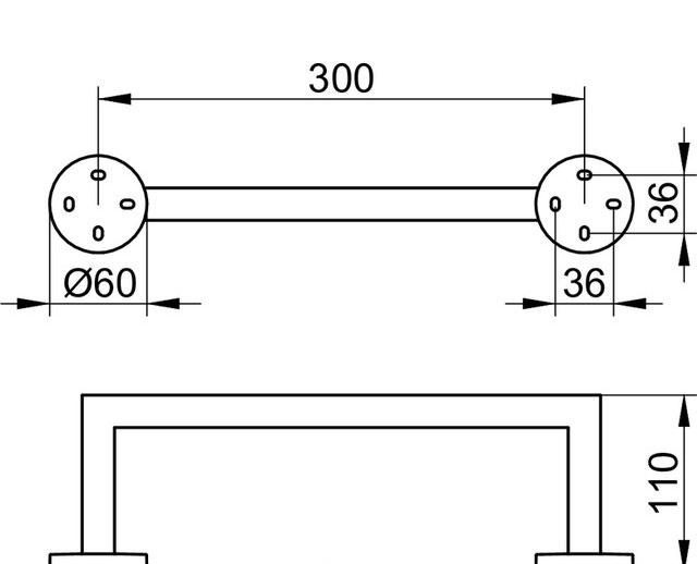 Keuco Edition 90, Полотенцедержатель, 19021 010000 / 19021010000
