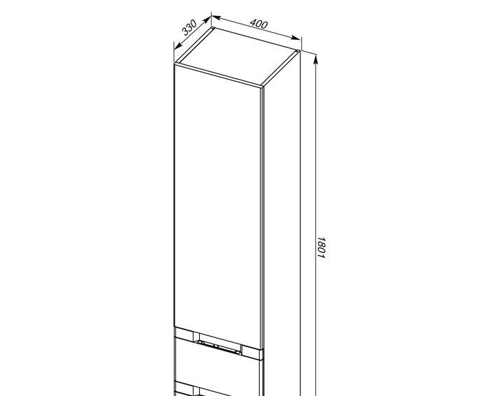 Aquanet Латина, Тумба для раковины, 00183360