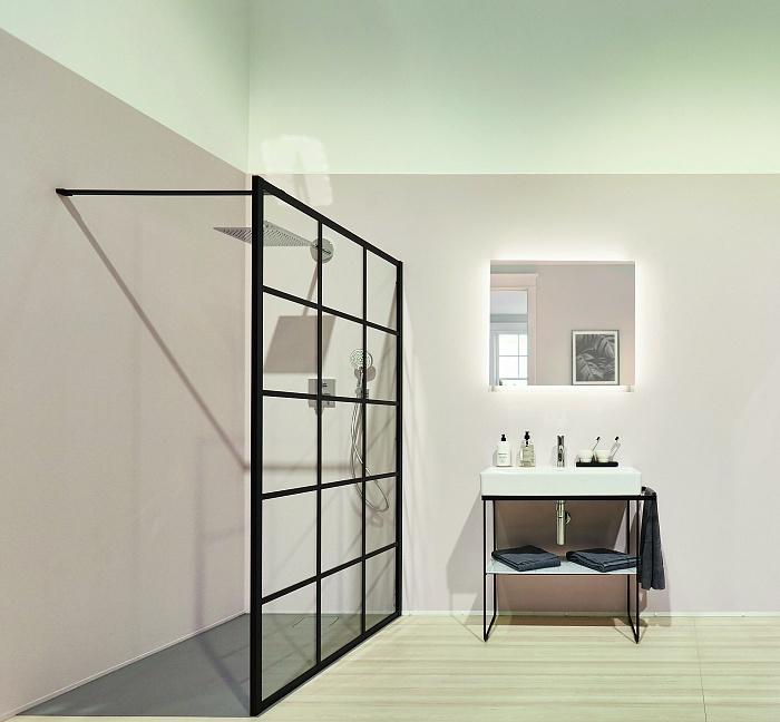 Душевая перегородка - Kermi, Walk-In Dark Edition, 120x200 см, XD WW2 12020 3PK