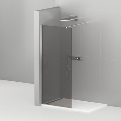 Душевая перегородка - Cezares, Liberta, 120x195 см, LIBERTA-L-1-120-GR-Cr