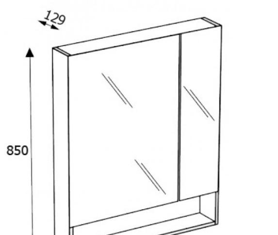 Roca Gap, Шкаф-зеркало, ZRU9302699