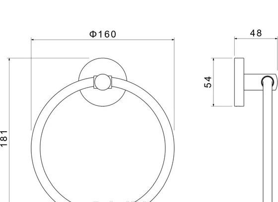 Aquatek Оберон, Полотенцедержатель, AQ4212MB