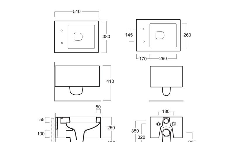 Simas Frozen, Унитаз подвесной, FZ 18 bia
