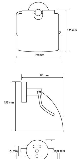 Bemeta Omega, Держатель туалетной бумаги, 104112012R