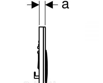 Кнопка смыва - Geberit, Sigma 21, 1.4x24.6x16.4 см, 115.884.TG.1