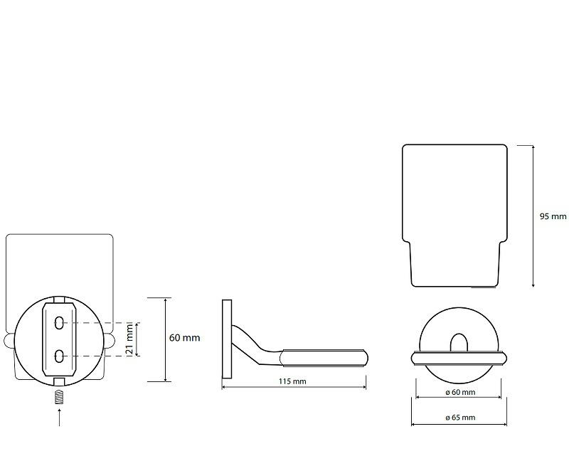 Bemeta Nox, Стакан, 102410010