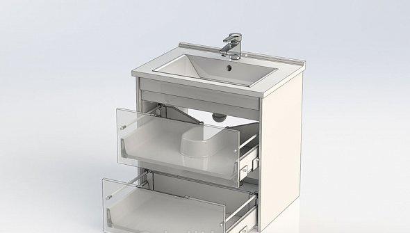Aquanet Денвер, Тумба с раковиной, 640214