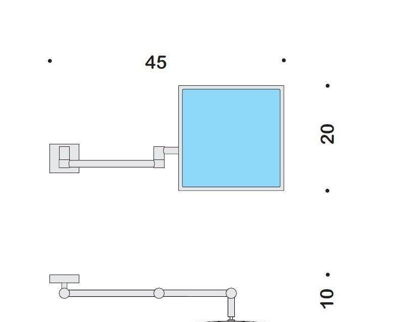 Colombo Specchi, Косметическое зеркало, В9754.CR