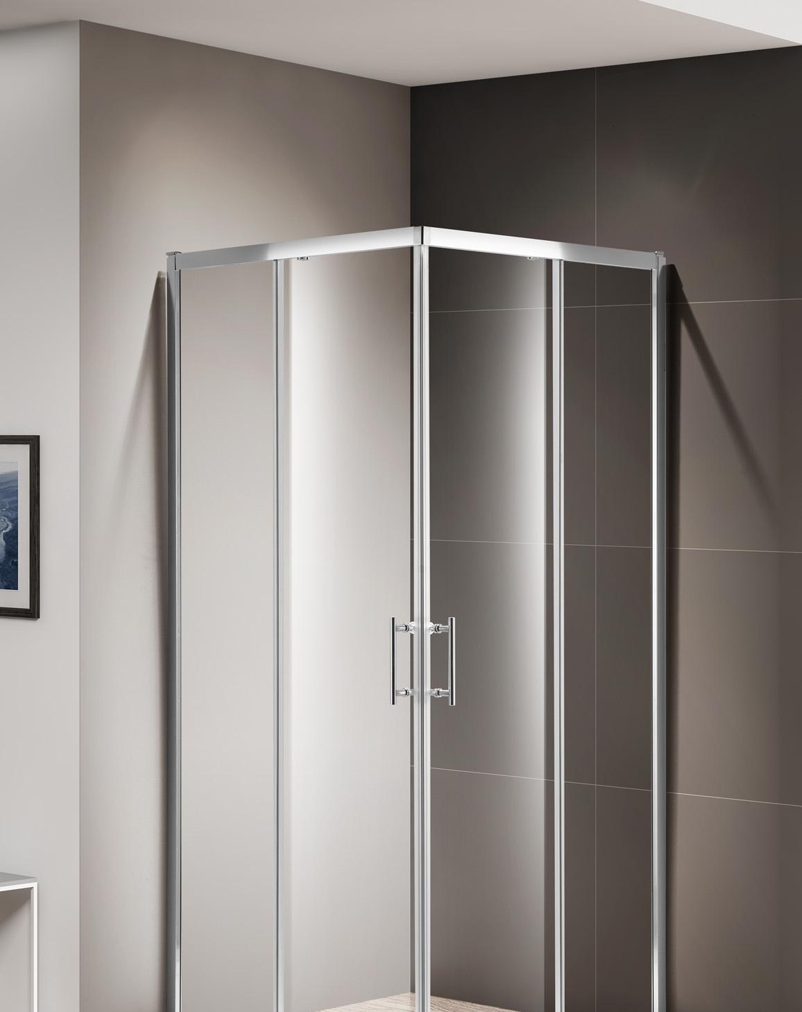 Душевой уголок - Cezares, Momento, 90x90x195 см, DUE-A-2-90-C-Cr