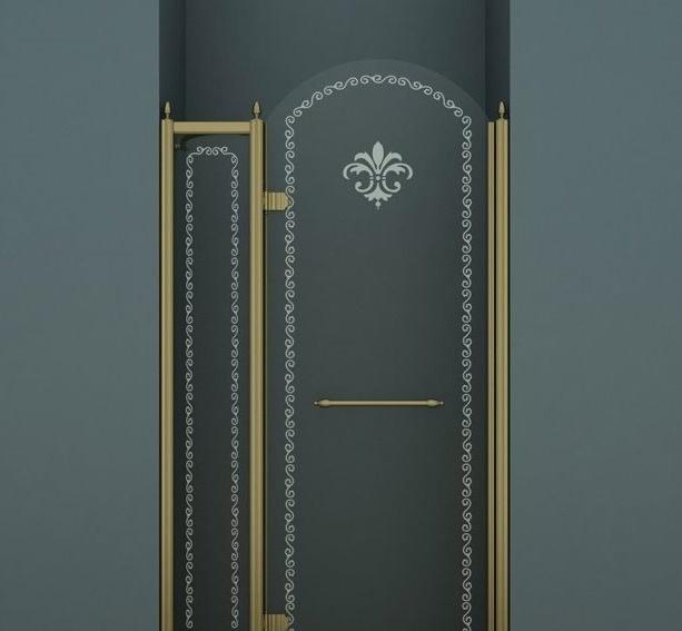 Душевая дверь - Cezares, Retro, 120x195 см, RETRO-A-B-12-120-CP-Br-L / RETRO-B-12-120-CP-Br-L