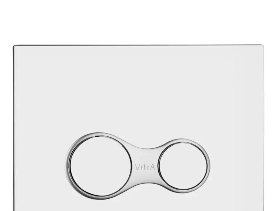 Vitra Integra Round, Унитаз подвесной с инсталляцией и кнопкой, 9856B003-7205