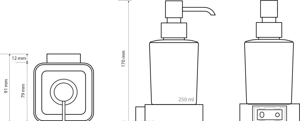 Bemeta Solo, Дозатор для жидкого мыла, 139109042
