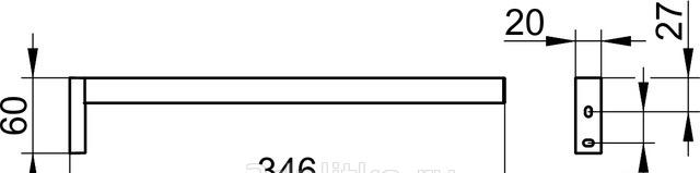 Keuco Edition 90, Полотенцедержатель, 19122 010000 / 19122010000