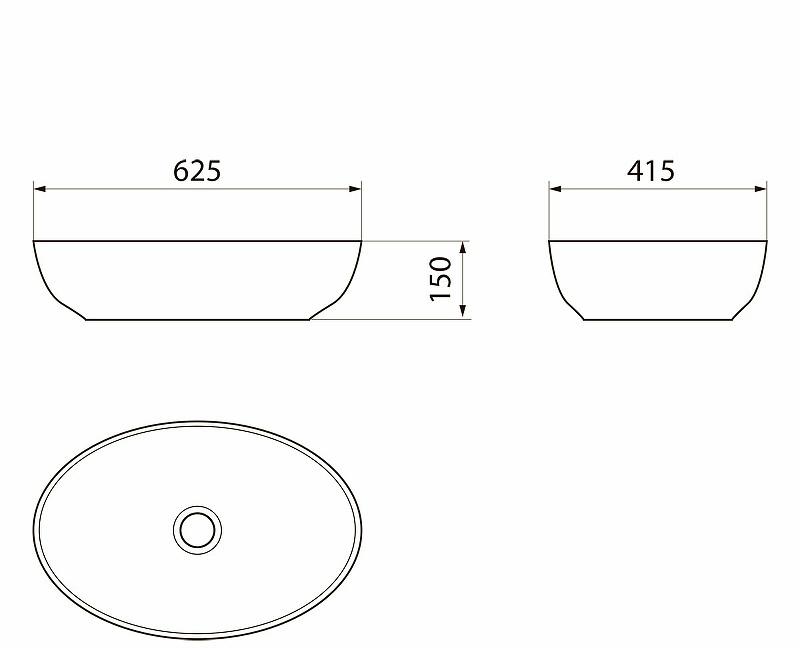 Point Сатурн, Накладная (чаша), PN43901