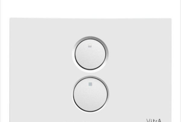 Кнопка смыва - Vitra, Twin, 24.4x0.8x16.5 см, 748-0200