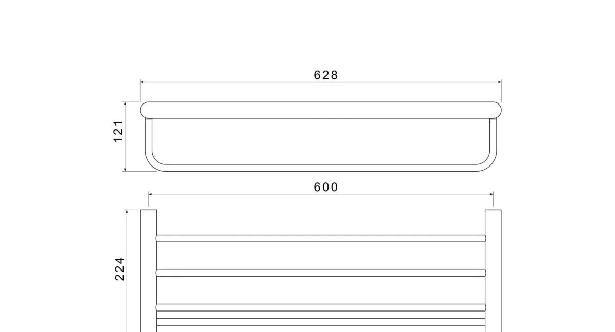 Aquatek Лира, Полка с полотенцедержателем, AQ4415CR
