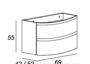 Cezares Vague, Тумба для раковины, 54854
