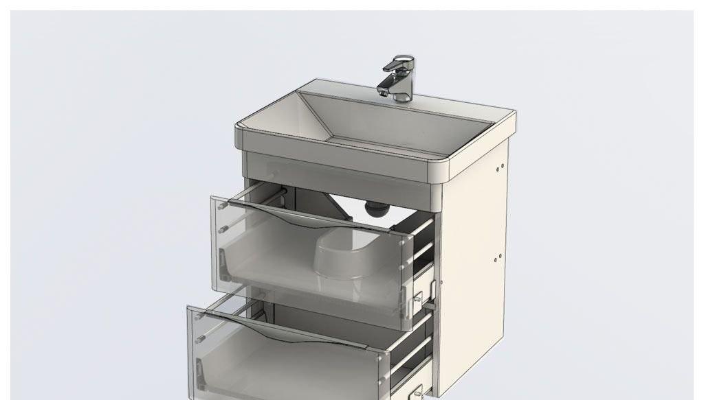 Aquanet Орлеан, Тумба с раковиной, 00213043