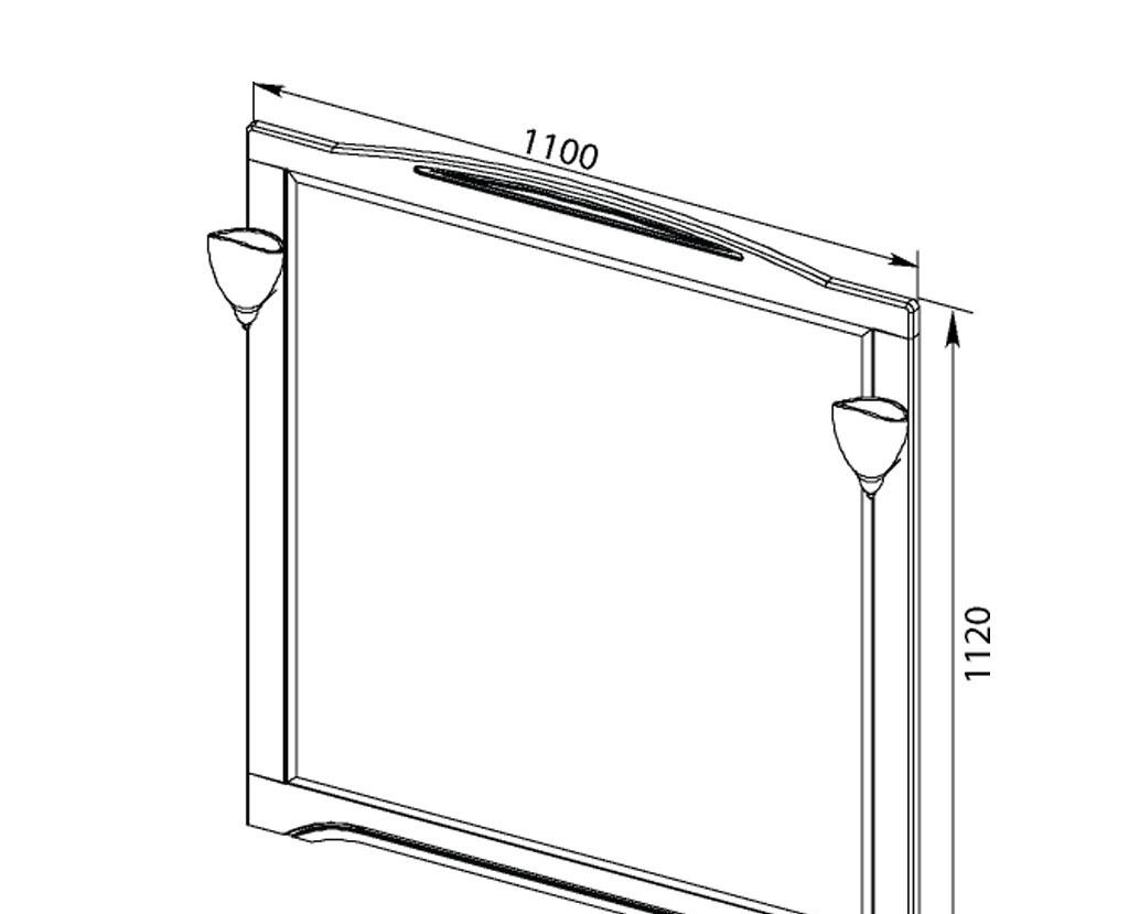 Cezares Eco, Тумба для раковины, ECO-CER-N-800-2C-SO-SPF-P