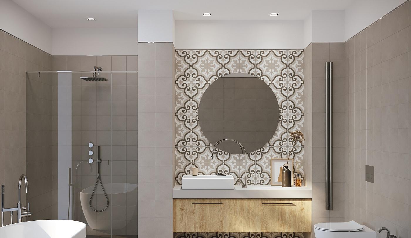 Картинка Creto Pixel, Керамогранит, 20x20 см