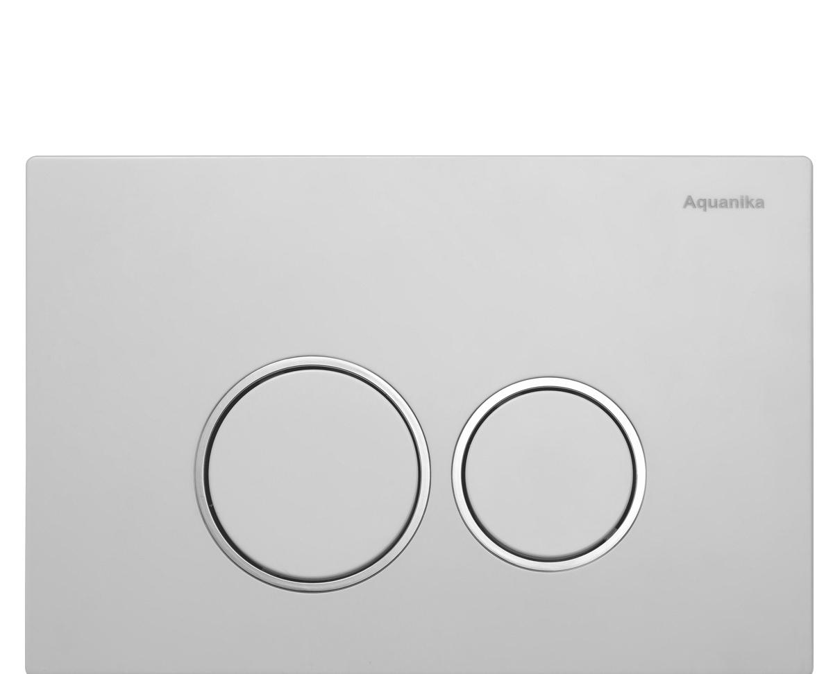 Кнопка смыва - Aquanika, Basic, 1.2x24.4x16.2 см, 01.02.08