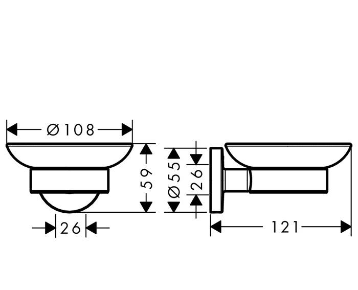 Hansgrohe Logis Universal, Мыльница, 41715000
