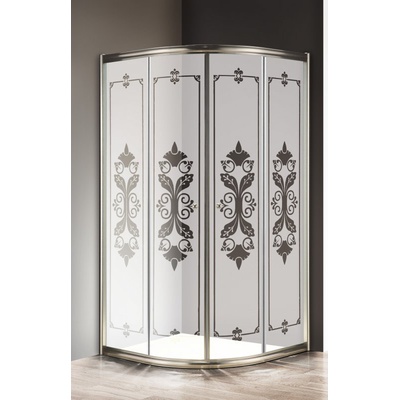 Душевой уголок - Cezares, Giubileo, 90x90x195 см, GIUBILEO-R-2-90-SCORREVOLE-PP-St