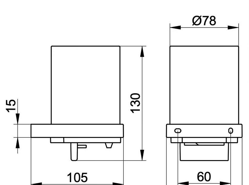 Keuco Edition 90, Дозатор для жидкого мыла, 19152019000