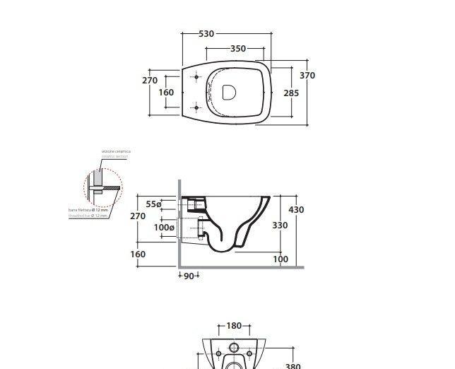 Globo Daily, Унитаз подвесной, DAS03.BI