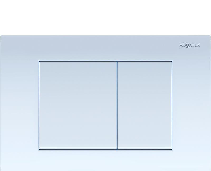 Aquatek Лира, Унитаз подвесной с инсталляцией и кнопкой, SET AQUATEK ЛИРА-009 4в1