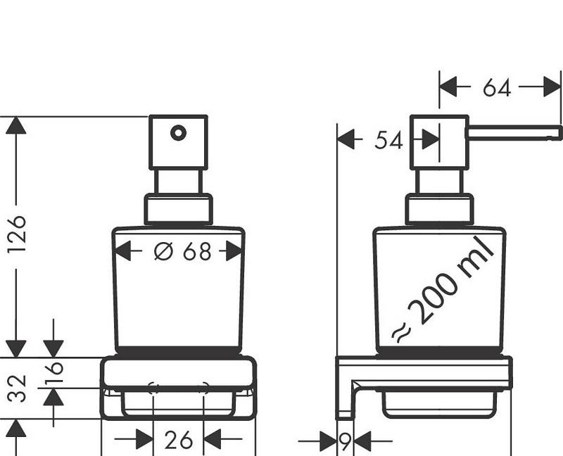 Hansgrohe AddStoris, Дозатор для жидкого мыла, 41745140