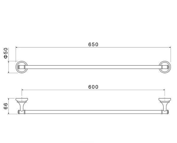 Aquatek Классик, Полотенцедержатель, AQ4514PG