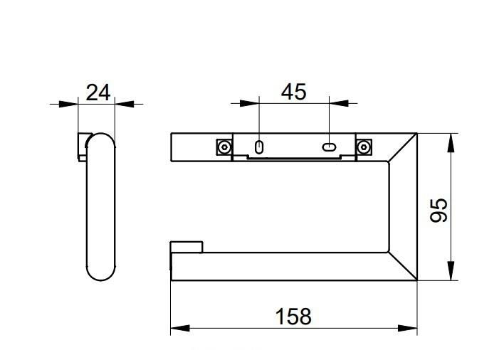 Keuco Reva, Держатель туалетной бумаги, 12862 370000
