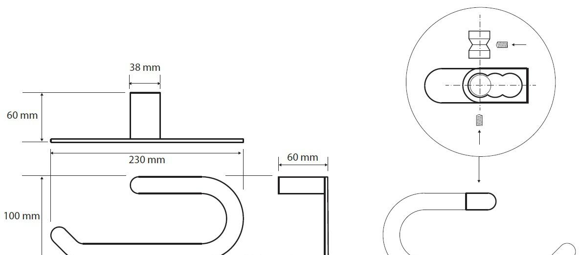 Bemeta Galla, Полотенцедержатель, 108104060