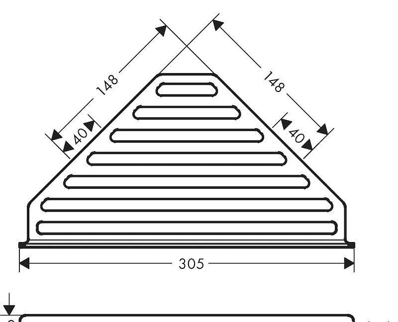 Hansgrohe AddStoris, Полка, 41741140