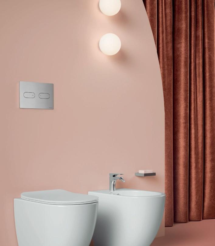 Кнопка смыва - ArtCeram, Inox, 5.5x24.5x16.5 см, 711.000.BS